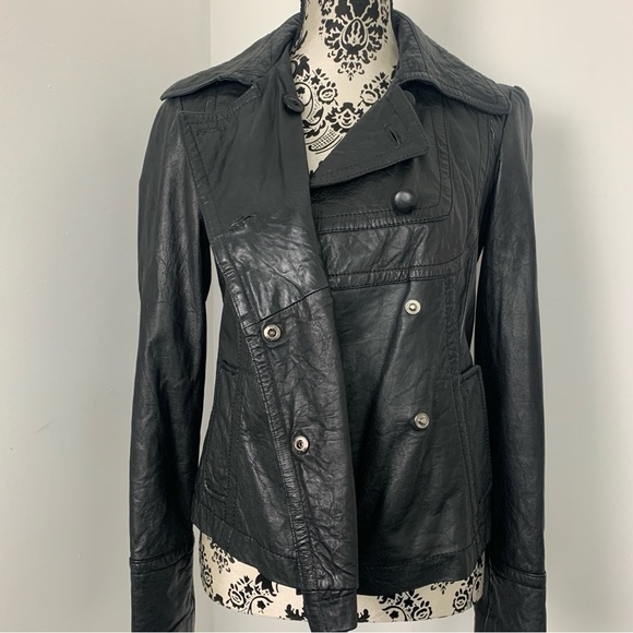 ONLY Limitless Garnet Leather Jacket - Picture 7 of 16